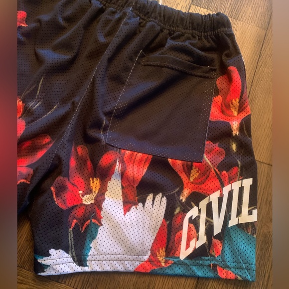 Civil Regime ‘Bloom’ Printed Mesh Shorts (Limited Edition) - Picture 9 of 9